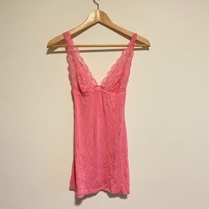 pink slip dress